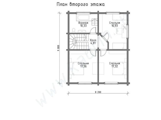 Базовые планировки Дом из клееного бруса Маринга 2