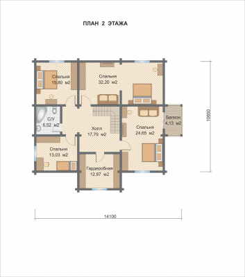 Базовые планировки Дом из клееного бруса Волоколамский район 2