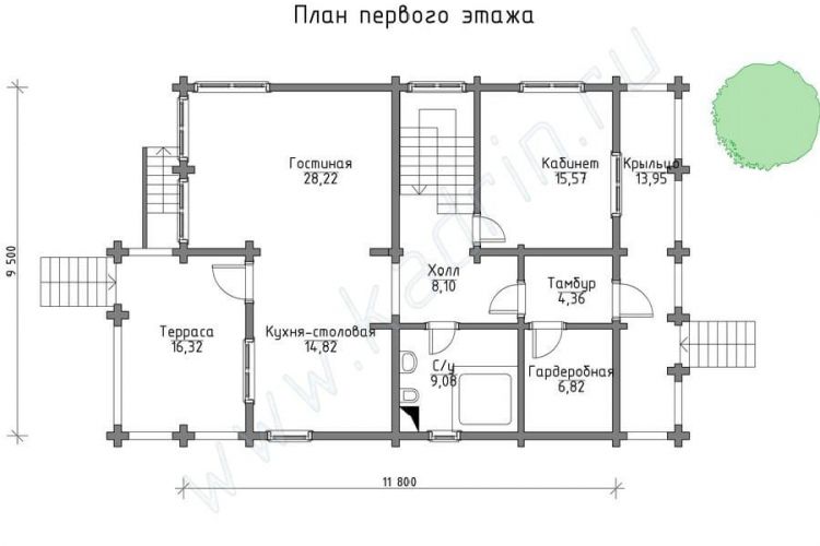 Дом из клееного бруса Гилберт, 5