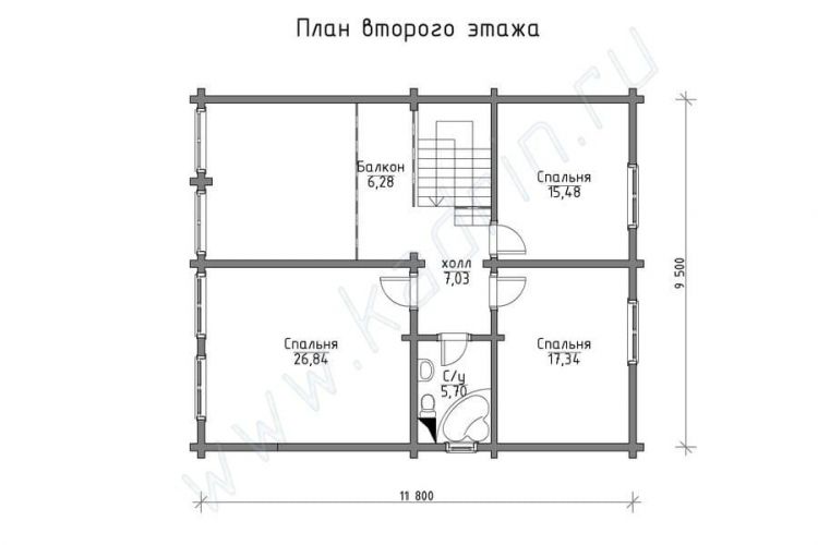 Дом из клееного бруса Гилберт, 6