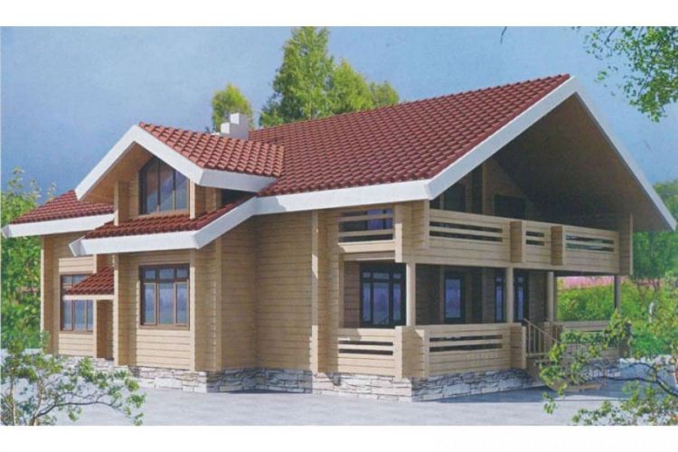 Дом из клееного бруса Портленд