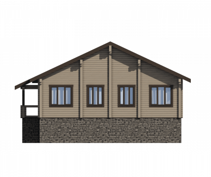 Дом из клееного бруса Лион – строительство под ключ по выгодной цене в  | Кадрин